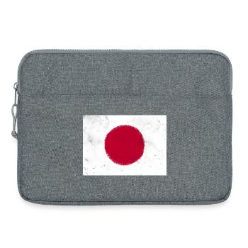 Drapeau du Japon - Sacoche pour ordinateur portable 15 pouces - gris chiné - Devant