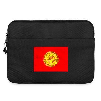 Flagge von Kirgisistan - Laptoptasche 15" - Schwarz - Vorne