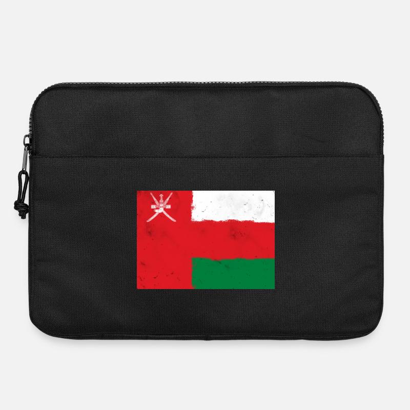 Drapeau d’Oman - Sacoche pour ordinateur portable 15 pouces - noir
