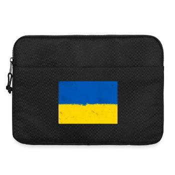 Drapeau de l’Ukraine - Sacoche pour ordinateur portable 15 pouces - noir - Devant