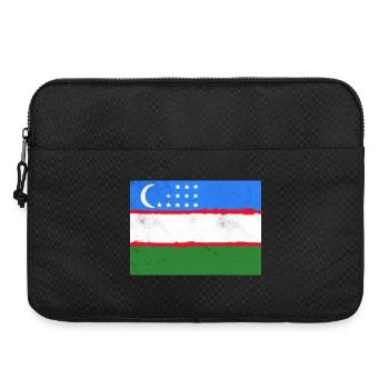 Flag of Uzbekistan - Laptop bag 15" - black - Front