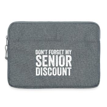 Don't forget my senior discount Older S - Laptop bag 15" - heather grey - Front