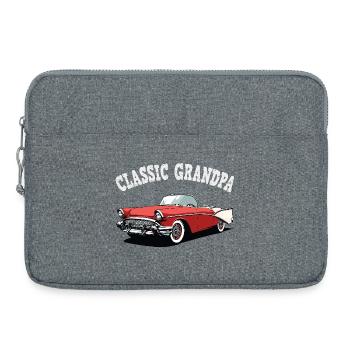 Classic Grandpa - Laptop bag 15" - heather grey - Front