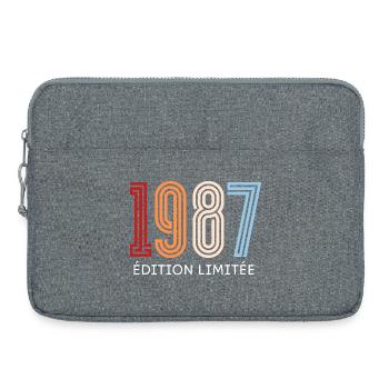 1987 édition limitée vintage - Sacoche pour ordinateur portable 15 pouces - gris chiné - Devant