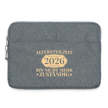 Partial retirement colleague 2026 early retirement gift idea - Laptop bag 15" - heather grey - Front