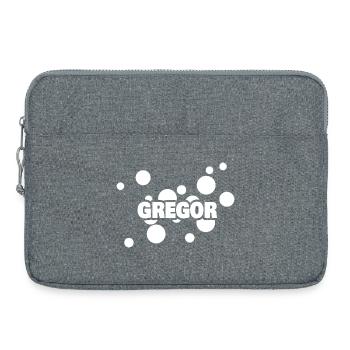 First name Gregor - Laptop bag 15" - heather grey - Front