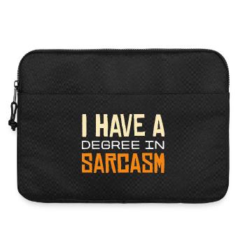 Sarcasme : design de t-shirt de remise des diplômes - Sacoche pour ordinateur portable 15 pouces - noir - Devant