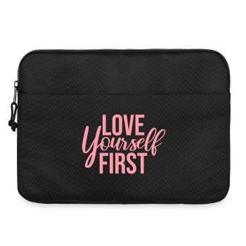 Love Yourself First Selbstliebe Selbstfürsorge - Laptoptasche 15" - Schwarz - Vorne