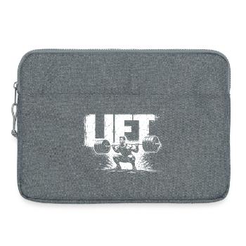 Lift Shirt Gym Workout Weightlifting Gift - Laptoptasche 15" - Grau meliert - Vorne