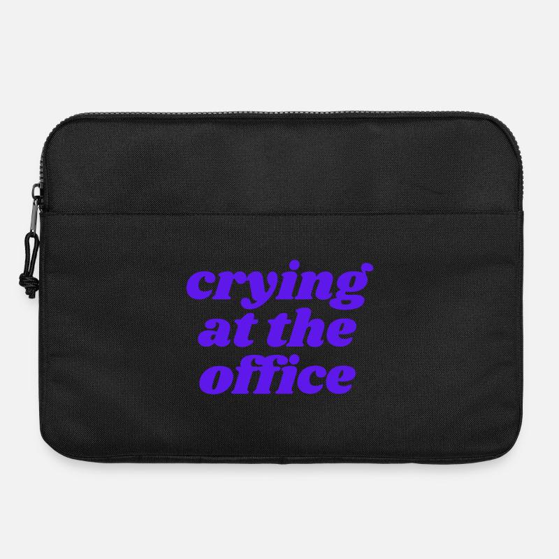 crying at the office - Laptoptasche 15" - Schwarz
