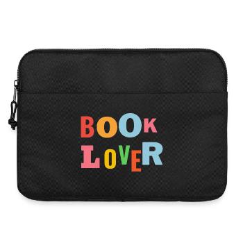 Book Lovers Colorful Word Image - Laptop bag 15" - black - Front