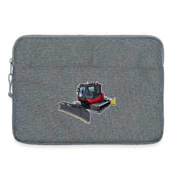 Snowcat rouge - Sacoche pour ordinateur portable 15 pouces - gris chiné - Devant