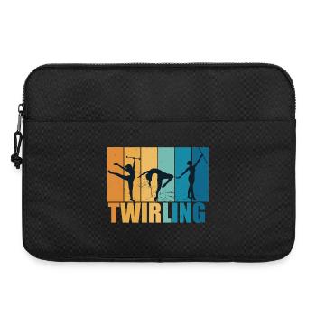 Baton Twirling Sport Vintage Cadeau - Sacoche pour ordinateur portable 15 pouces - noir - Devant