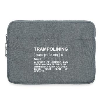 Trampolinspringen Bedeutung - Laptoptasche 15" - Grau meliert - Vorne