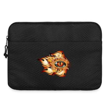 Tatouage de l’œil magique d’un dragon en flammes - Sacoche pour ordinateur portable 15 pouces - noir - Devant