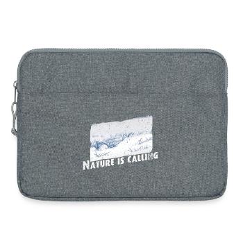 Nature is calling Winter - Laptoptasche 15" - Grau meliert - Vorne
