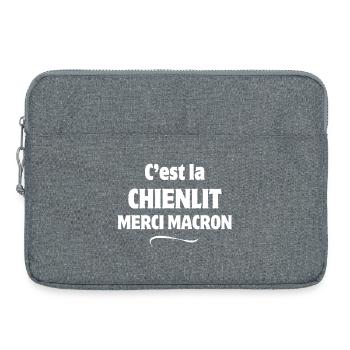 politicien, politique, voter - Sacoche pour ordinateur portable 15 pouces - gris chiné - Devant