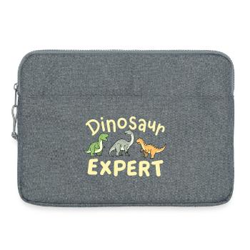 Dinosaurier-Experte zukünftiger Paläontologe - Laptoptasche 15" - Grau meliert - Vorne