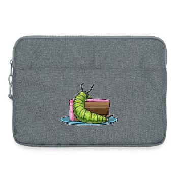 Gâteau à la chenille - Sacoche pour ordinateur portable 15 pouces - gris chiné - Devant