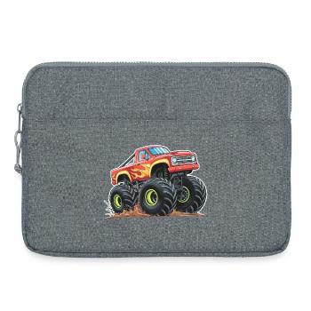 Monster Truck Madness - Laptop bag 15" - heather grey - Front