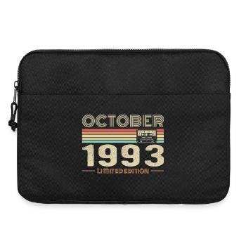 Anniversaire octobre 1993 - Birthday october 1993 - Sacoche pour ordinateur portable 15 pouces - noir - Devant