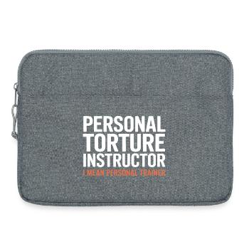 Torture Instructor I Mean Personal Trainer - Laptop bag 15" - heather grey - Front