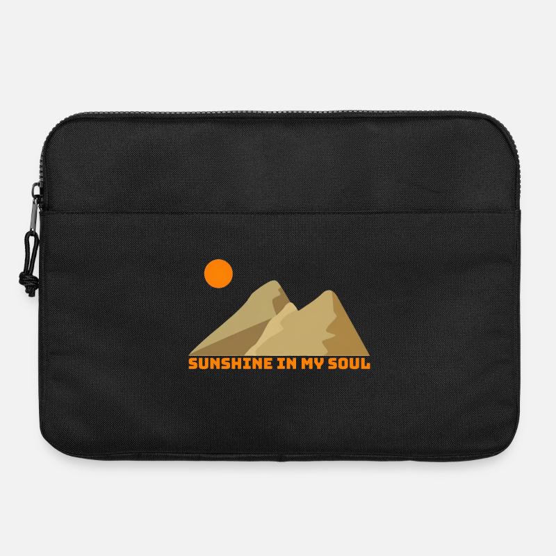 Sonnenscheinseele in den Bergen - Laptoptasche 15" - Schwarz