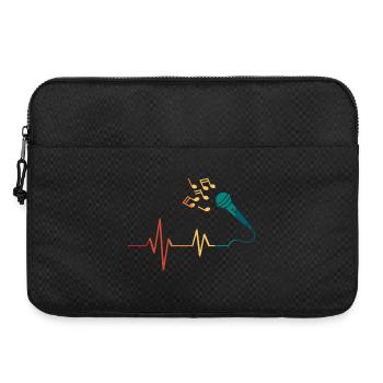 Battement de cœur microphone  - Sacoche pour ordinateur portable 15 pouces - noir - Devant