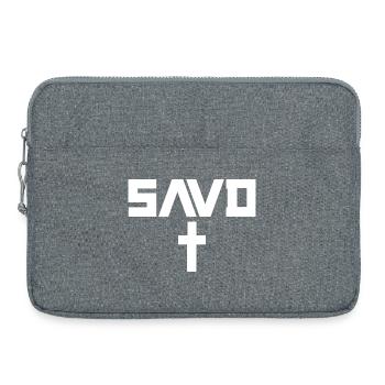 Redeemed Cross Bible Christian Faith Jesus Erl - Laptop bag 15" - heather grey - Front