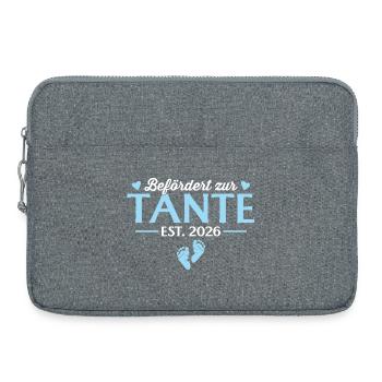 Promue tante lors de la baby shower 2026 - Sacoche pour ordinateur portable 15 pouces - gris chiné - Devant