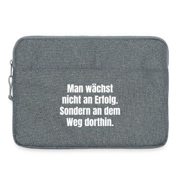 Chemin vers le succès – Faute de frappe de citation - Sacoche pour ordinateur portable 15 pouces - gris chiné - Devant