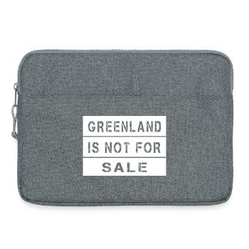Le Groenland n’est pas à vendre - Sacoche pour ordinateur portable 15 pouces - gris chiné - Devant
