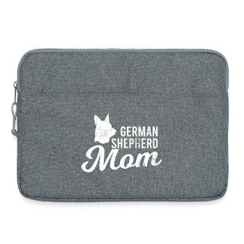 German Shepherd Mom - Laptoptasche 15" - Grau meliert - Vorne