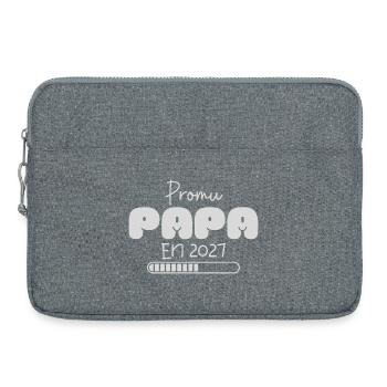 Promoted to Dad in 2027 Announcement Pregnancy Dad Future Dad - Laptop bag 15" - heather grey - Front