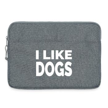 canine - Sacoche pour ordinateur portable 15 pouces - gris chiné - Devant