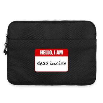 i am dead inside - Laptop bag 15" - black - Front