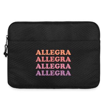Allegra comme prénom - Sacoche pour ordinateur portable 15 pouces - noir - Devant