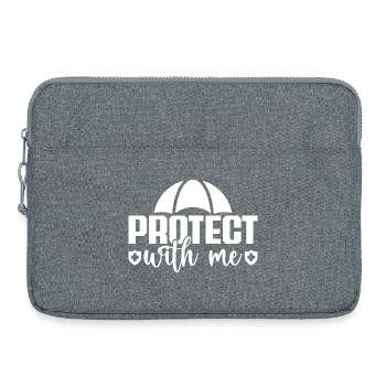 Agent d’assurance Costume Protect With Me Medicare - Sacoche pour ordinateur portable 15 pouces - gris chiné - Devant
