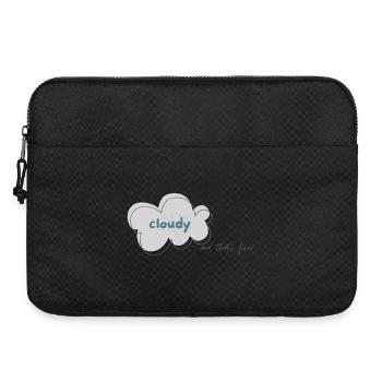 cloudy_person - Laptop bag 15" - black - Front