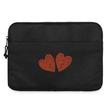 Hearts double - Laptop bag 15" - black - Front