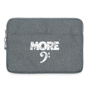More Bass Vintage Clef White (FR) - Sacoche pour ordinateur portable 15 pouces - gris chiné - Devant