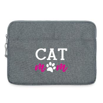 Cat Mom - Laptoptasche 15" - Grau meliert - Vorne