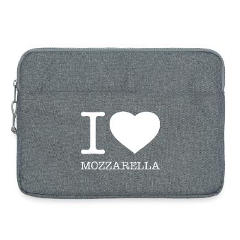 J’ADORE LA MOZZARELLA - Sacoche pour ordinateur portable 15 pouces - gris chiné - Devant