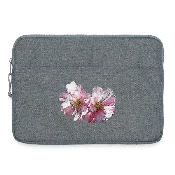 hübsche blumen fotos, japanische Kirschblüte - Laptoptasche 15" - Grau meliert - Vorne