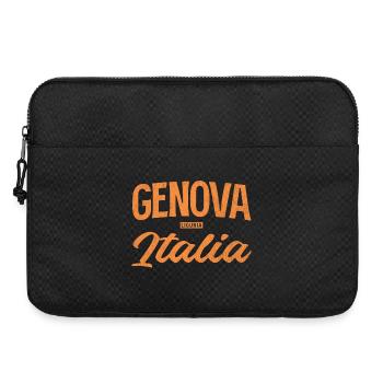 Typographie vintage de Genova Italia - Sacoche pour ordinateur portable 15 pouces - noir - Devant