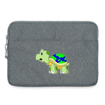 Globe de la Terre Tortue - Sacoche pour ordinateur portable 15 pouces - gris chiné - Devant