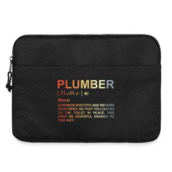 Terme de plombier - Sacoche pour ordinateur portable 15 pouces - noir - Devant