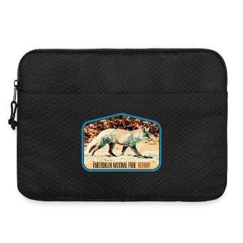 Anderdalen Snow Fox Patch: Nordic Fauna - Laptop bag 15" - black - Front