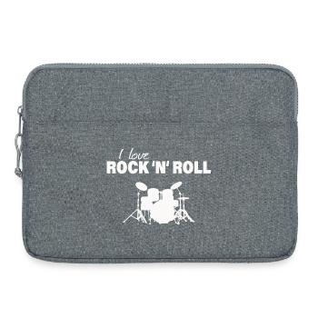 I LOVE ROCK 'N' ROLL - Laptop bag 15" - heather grey - Front
