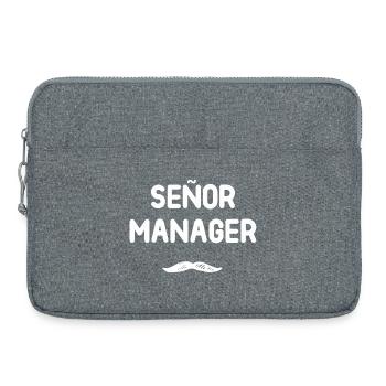 Señor Manager - Laptop bag 15" - heather grey - Front